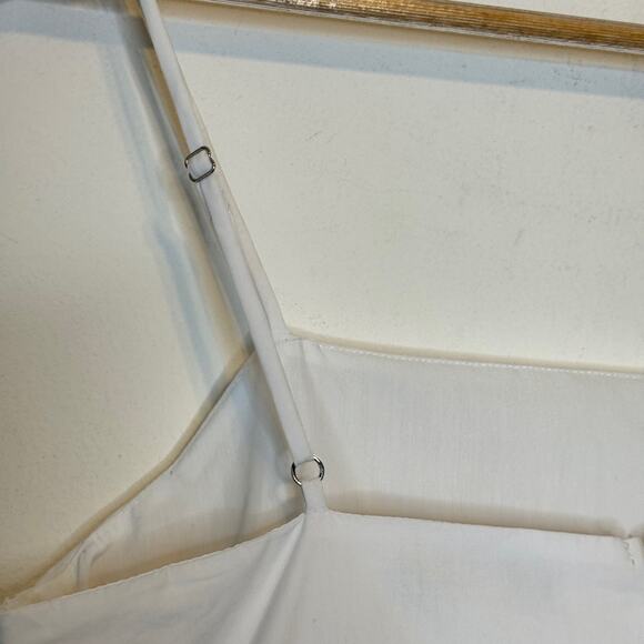 English Factory Dress Women Medium White Rainbow Stripe Poplin Mini Clean Girl - Picture 9 of 11